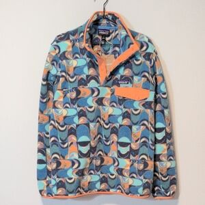 Patagonia swallowtail geo size M Lightweight Synchilla Snap-T Pullover Fleece